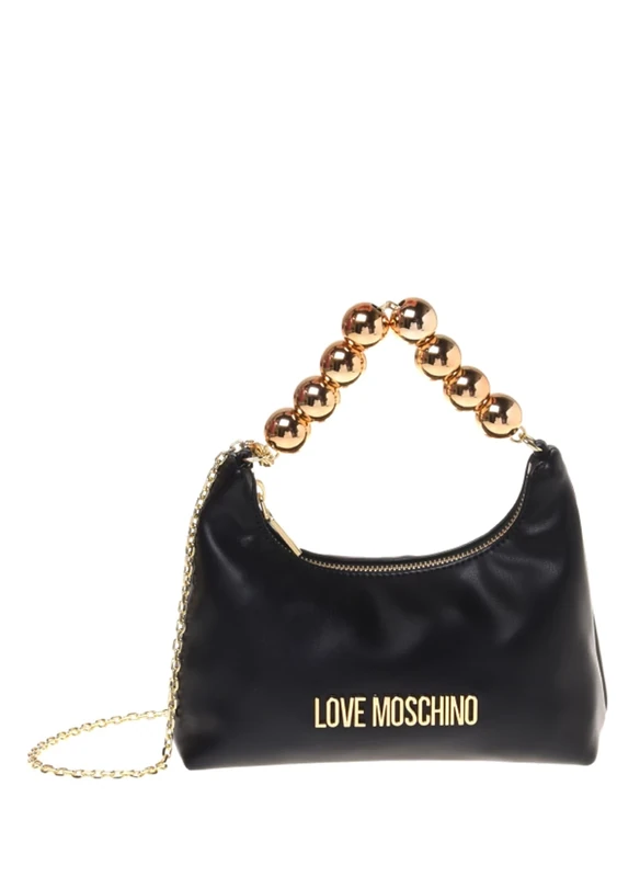 Love Moschino handbag with shoulder strap, Black, 20x15,5x7