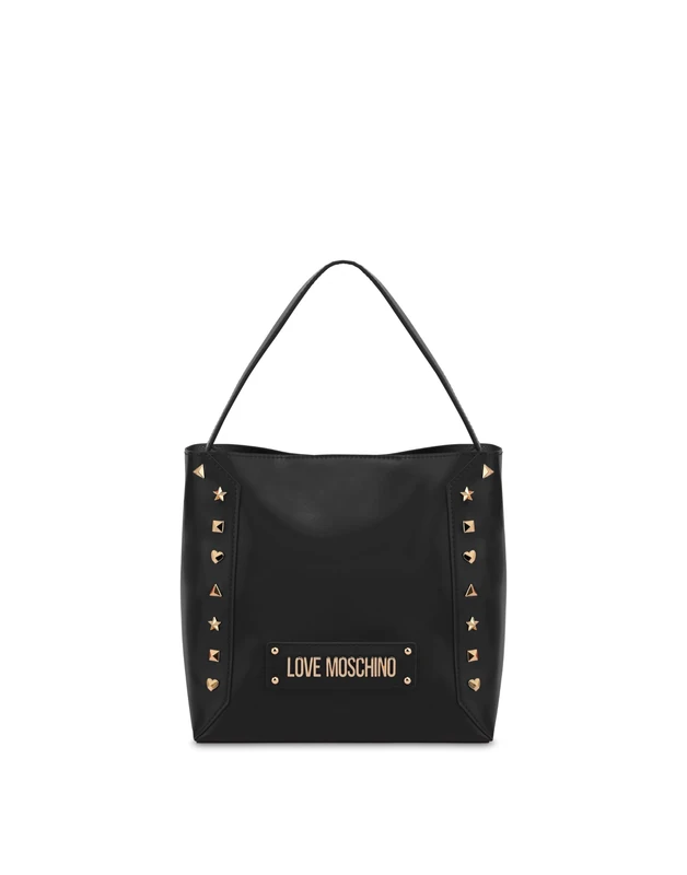 Love Moschino Black PU Bag + Studs