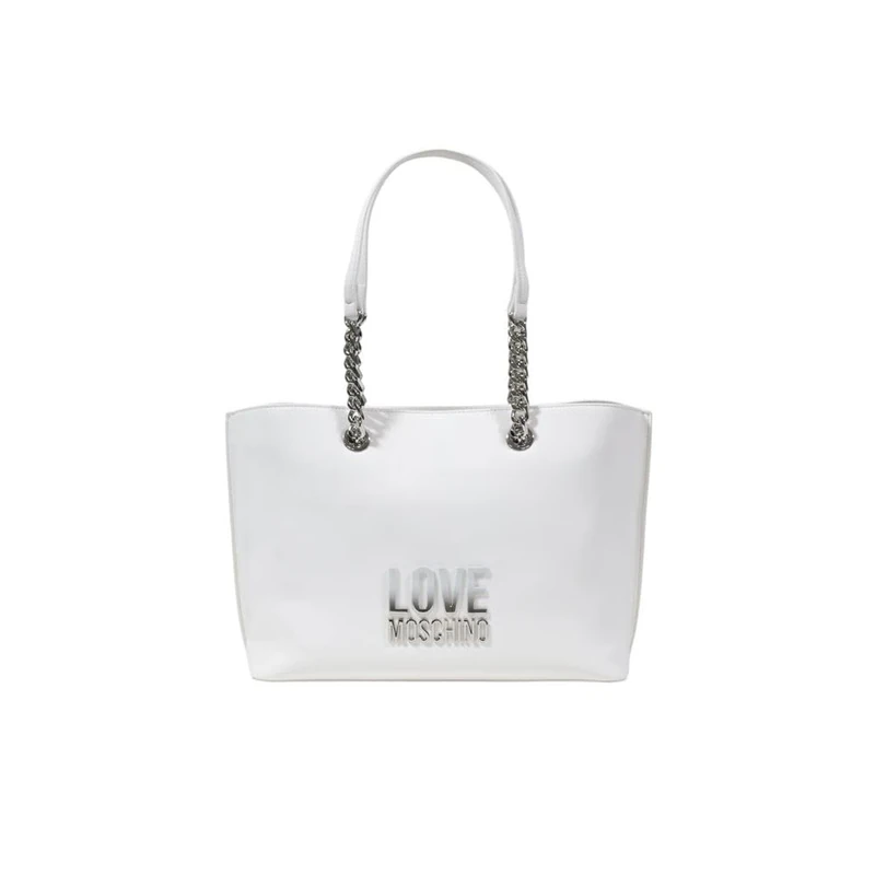 Love Moschino Ladies Poljc4257pp0mkd0100u White Shoulder Bag, White