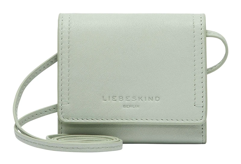 LIEBESKIND Berlin Leather Purse Sky Sheep Natural Wallet Sage Mint - Image 1