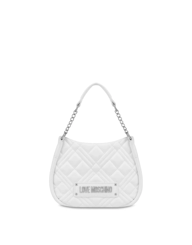 Love Moschino Women Poljc4208pp0mla0100u Shoulder Bag, White, 23x18x9