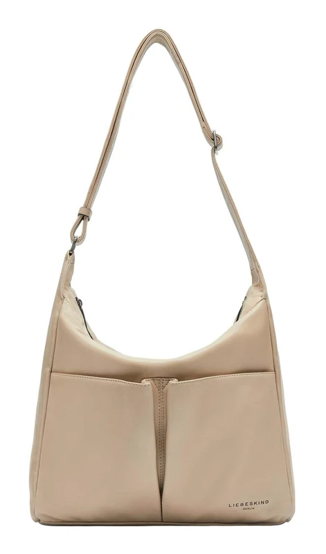LIEBESKIND BERLIN Leather shoulder bag Hera Sheep Natural Hobo Bag Sandcastle beige