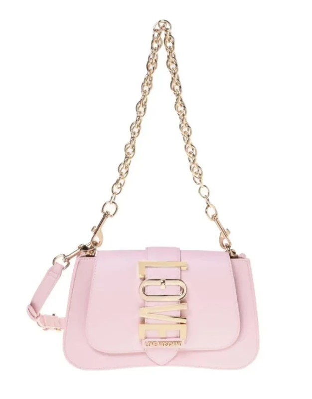 Love Moschino POLJC4224PP0MKC0601U, Women's Shoulder Bag, Powder, powder, 25,5x15x6