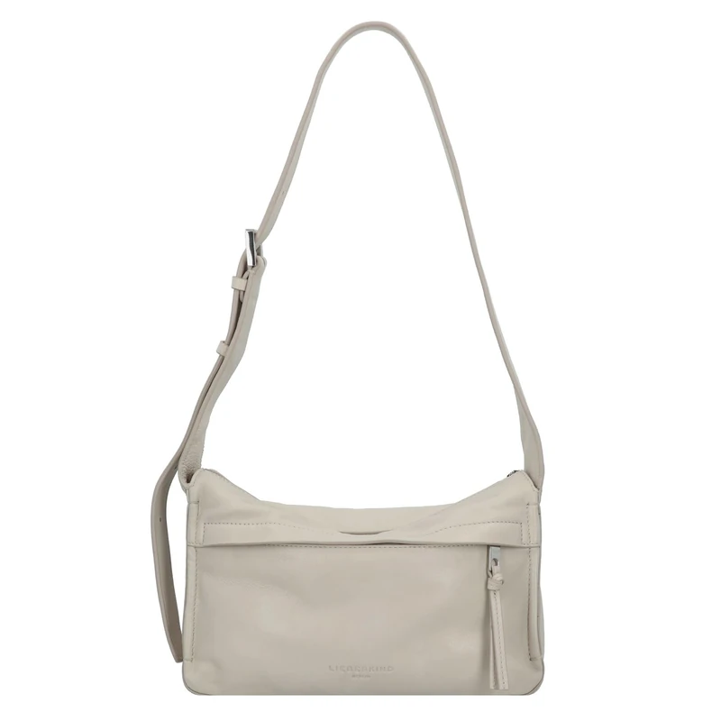 LIEBESKIND BERLIN Leather shoulder bag Sky Sheep Natural Hobo Bag Milk creme-white