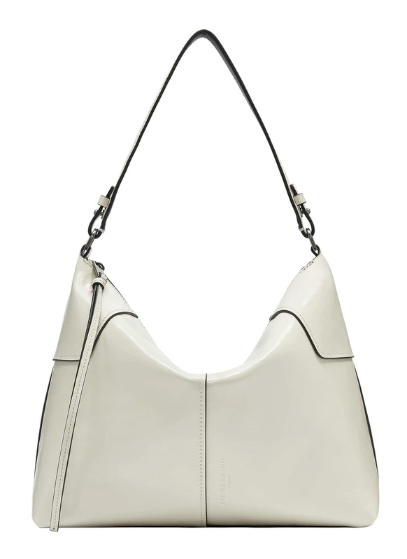 Liebeskind Women Hobo M Mila Lack Distressed Handbag, Milk, M