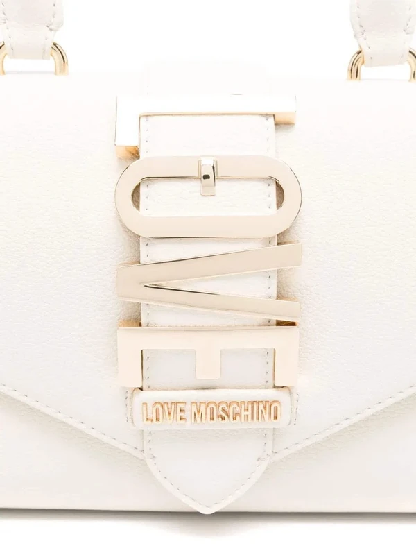 MOSCHINO Love Hand/Shoulder Bag Black BS25MO67 JC4226PP0MKC0000, White, 27x14x7