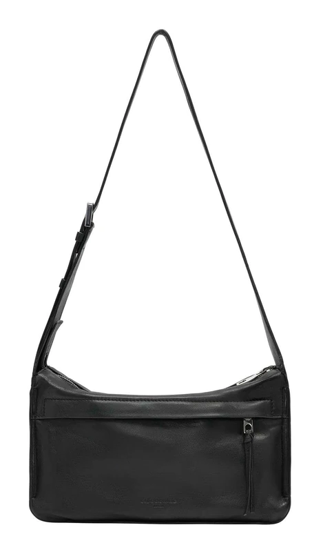 LIEBESKIND BERLIN Leather shoulder bag Sky Sheep Natural Hobo Bag Black