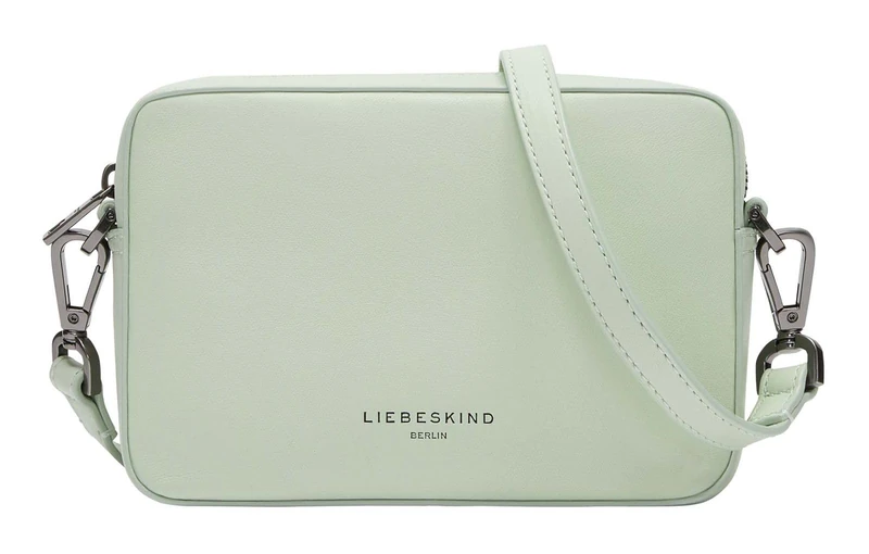 LIEBESKIND BERLIN Leather shoulder bag Hilla Camera Bag Sage mint
