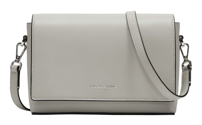 LIEBESKIND BERLIN Leather shoulder bag Hilla Crossbody Bag Steel taupe