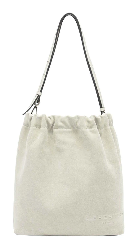 Liebeskind Women's Hobo M Cloud Suede Handbag, Milk, M