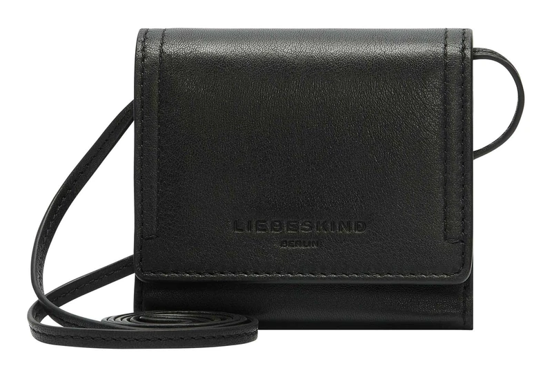 LIEBESKIND Berlin Leather Purse Sky Sheep Natural Wallet Black