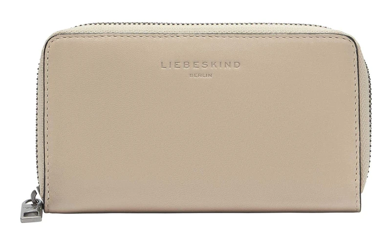 LIEBESKIND Berlin Leather Purse Lila Sheep Natural Frieda Wallet Sandcastle Light Brown