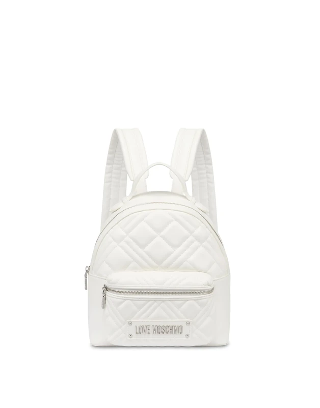 Love Moschino Women Poljc4148pp0mla0100u Backpack, White, 24x26x11