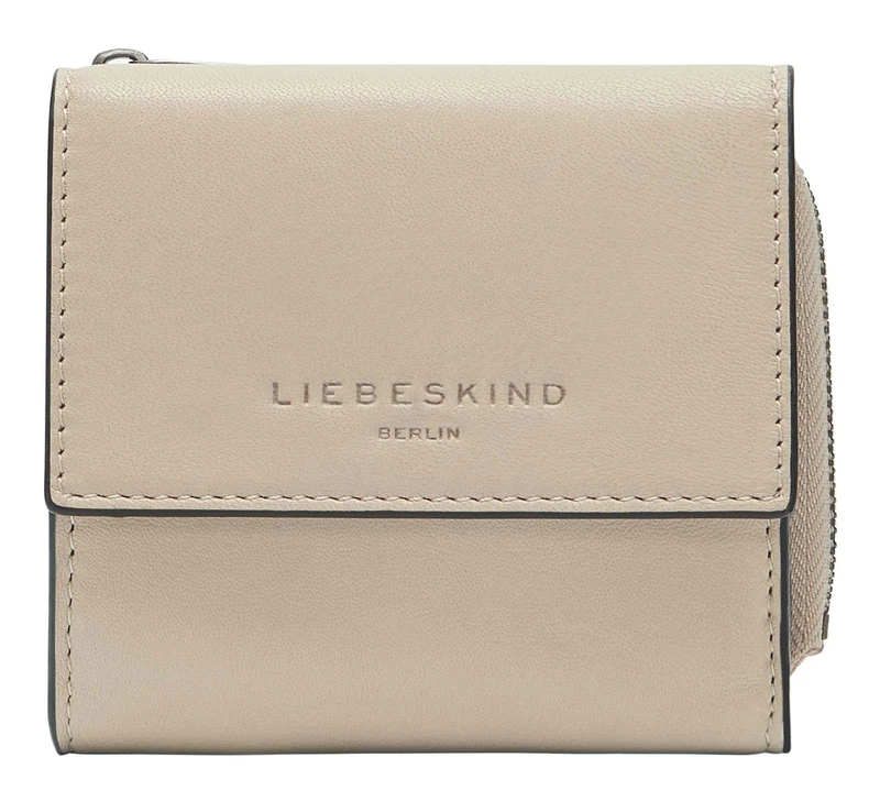 LIEBESKIND Berlin Leather Purse Lila Sheep Natural Alva Wallet Sandcastle Beige