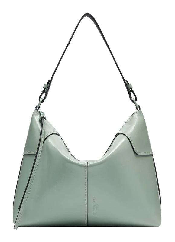 Liebeskind Women Hobo M Mila Lack Distressed Handbag, Forest Green, M