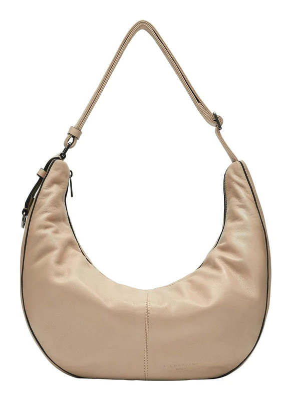 LIEBESKIND BERLIN Leather shoulder bag Moon Sheep Natural Hobo Bag Sandcastle beige