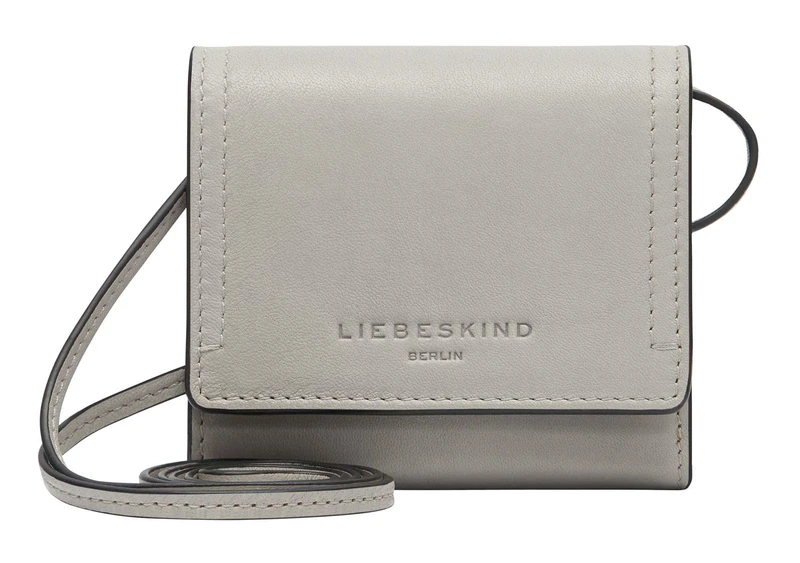 LIEBESKIND Berlin Leather Purse Sky Sheep Natural Wallet Steel Taupe