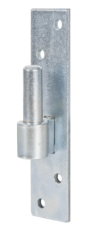 Alberts 837242 Hook on Plate | South German Form with DI or DII Hook | electrogalvanised Blue | Backset Ø16 mm | Plate 180 x 40 mm | Set of 10