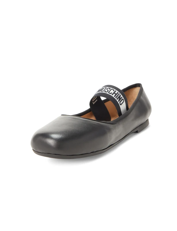 Love Moschino POLJA11071G0MIE000038, Women's Ballet Flats, Black, EU 38, Black, 6 UK
