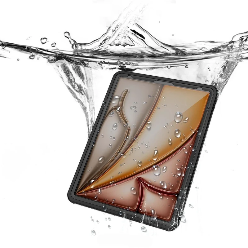 Sahara - Oasis Series Waterproof Case for iPad Air 13" (M2 2024/M3 2025), Clear/Black, (TB00417) - Image 1