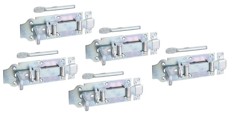 Alberts 841270 Stalltür-Rollen-Schlossriegel Stable Door Roller Lock Latch, Silver