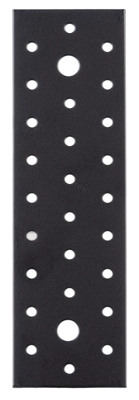 Alberts 824914 Perforated Plate - Black Powder-Coated - 200 x 60 x 2 mm | Set of 25