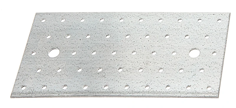 Alberts 820374 Perforated Plate | sendzimir galvanised | 200 x 100 x 2 mm | Set of 25
