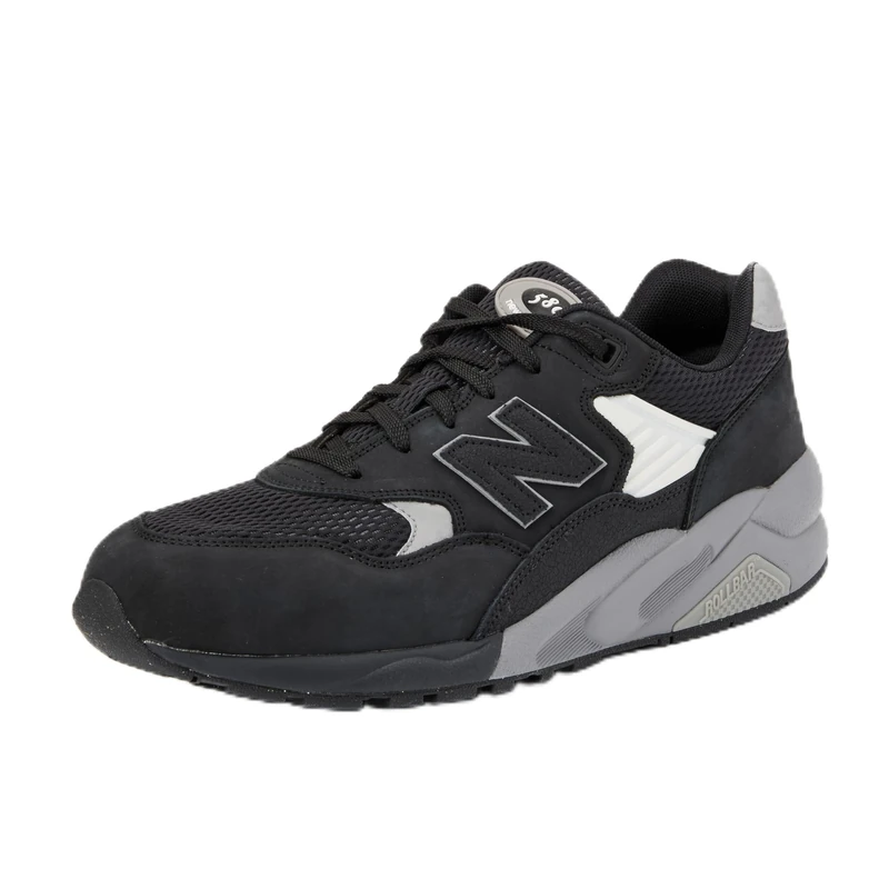 New Balance Men's 580 Sneaker, Black, 11.5 UK