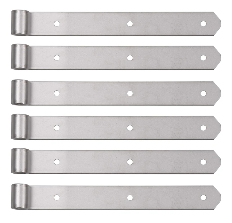 Alberts 835989 Shutter Hinge | in Different Designs | Stainless Steel | roll Ø16 mm | Size 300 x 35 mm | Set of 6