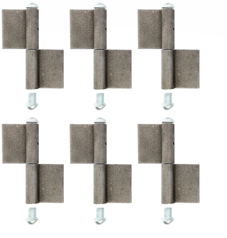 Alberts 858247 Construction Hinge | Type KO4 | Steel | Height 160 mm | Diameter Ø16 mm | Set of 6
