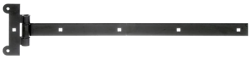 Alberts 837273 Tee Hinge | with Pressed pin | Black dip Coating | Hinge 491 x 30 mm and 121 x 51 mm | Set of 10