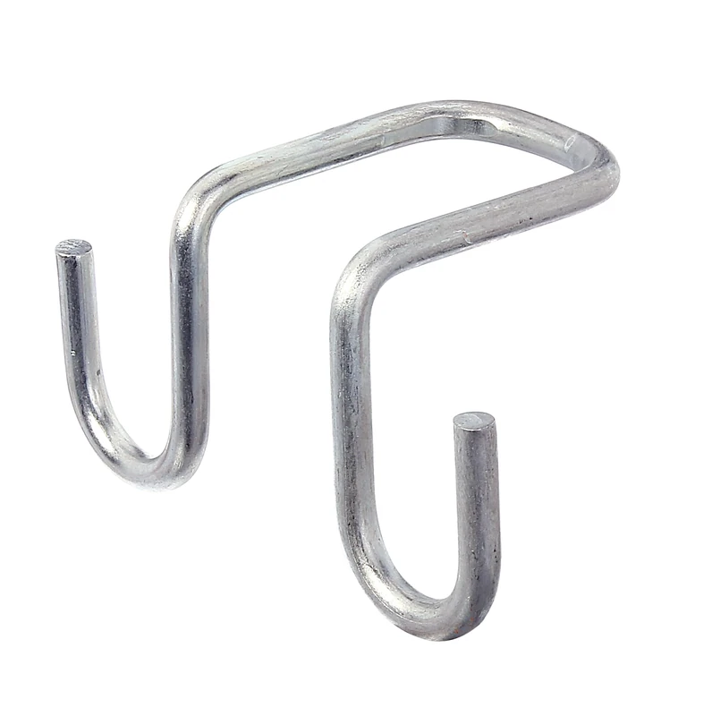 Alberts 839901 Ladder Hooks | with Two Sizes | sendzimir galvanised | Inner Width 30 mm | Depth 60/82 mm | Set of 10