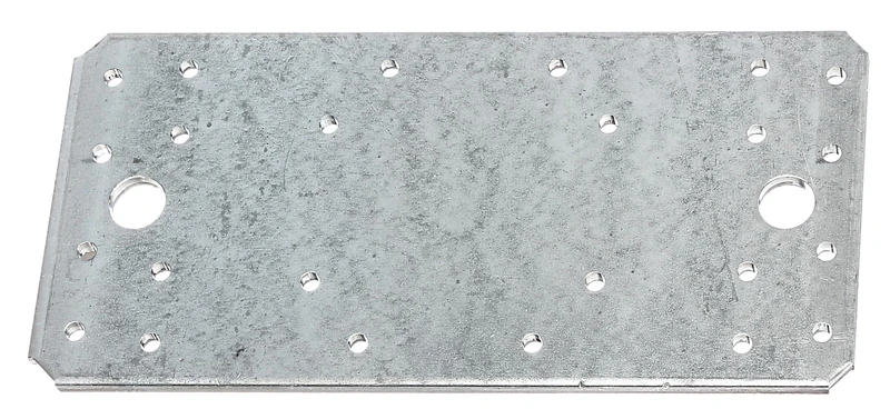 Alberts 837082 Flat Connector | sendzimir galvanised | 190 x 90 x 3.0 mm | Set of 20 - Image 1