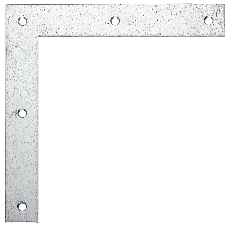 Alberts 847678 Corner Bracket | sendzimir galvanised | 120 x 120 x 20 mm | Set of 120