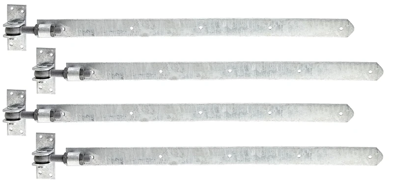 Alberts 868079 Shutter Hinge | Straight, Round end, Adjustable by 30 mm | hot-dip galvanised | 660 x 40 mm | Set of 4