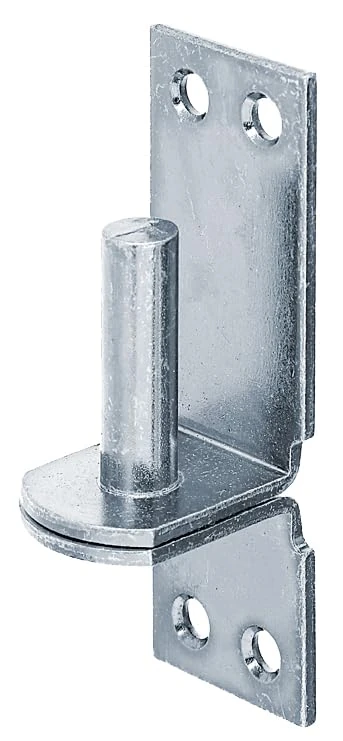 Alberts 823771 Hook on Plate | in Designs with DI or DII Hook | electrogalvanised Blue | Backset Ø16 mm | Plate 115 x 40 mm | Set of 10