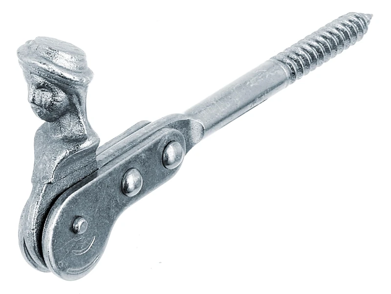 Alberts 864217 Window Shutter Stop Shepherd Head | for screwing or Walling in | electrogalvanised Blue | 126.5 mm | Set of 10