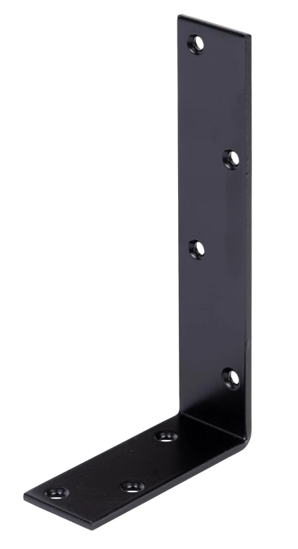 Alberts 824976 Joist Hanger Angle Bracket - Black - Powder-Coated - 100 x 200 x 40 mm | Set of 20
