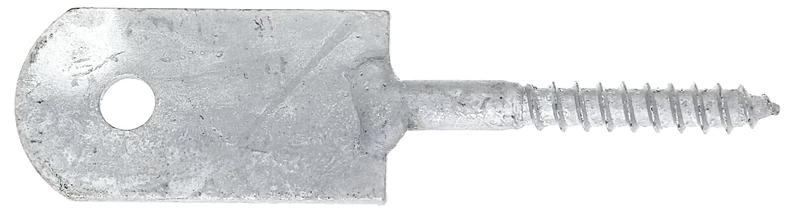 Alberts 843540 Fence Rail Holder with Wooden Thread | hot-dip galvanised | to Screw on | 120/8 x 60 mm | Set of 20 - Image 1
