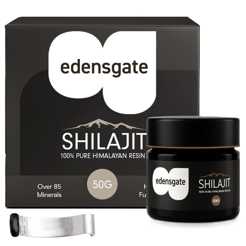 Eden's Gate - Himalayan Shilajit Resin for Energy and Immune System Support - Shilajit Resin Supplement for Men with 85+ Minerals - Vegan & Gluten-Free Shilajit Resin (50g)