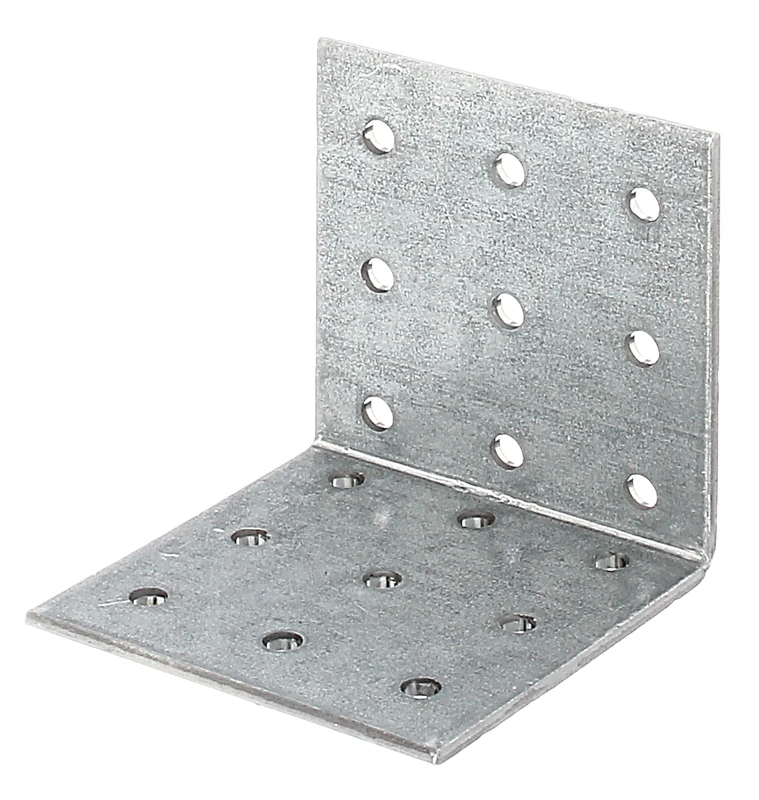 Alberts 820275 Perforated Plate Angle | sendzimir galvanised | 60 x 60 x 60 mm | Set of 50