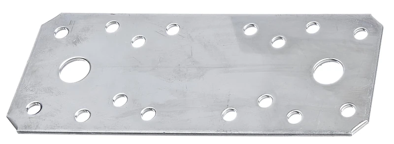 Alberts 855703 Flat Connector | Stainless Steel | 133 x 55 x 2.0 mm | Set of 50