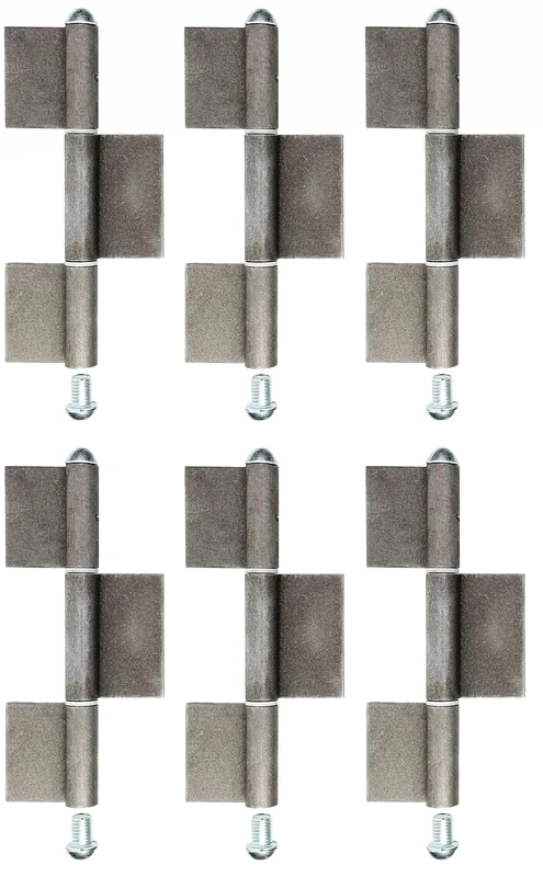 Alberts 858285 Construction Hinge | Type KO8 | Steel | Height 260 mm | Diameter Ø16 mm | Set of 6