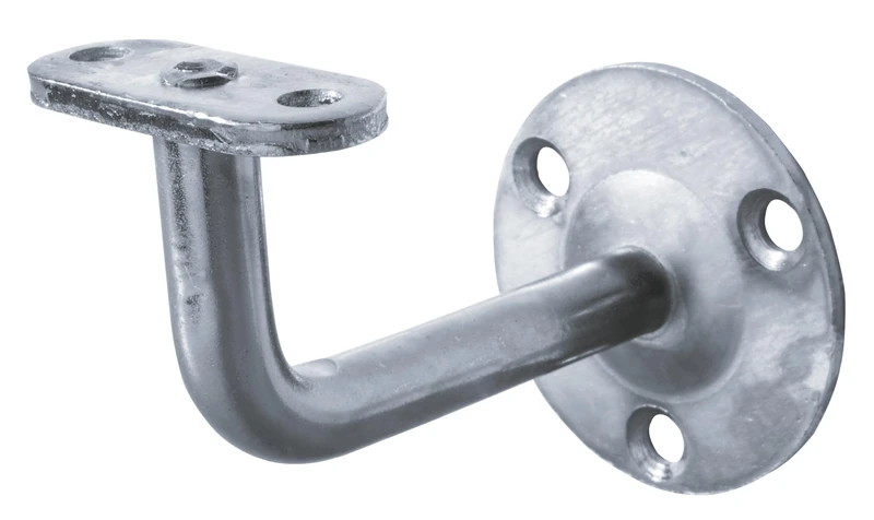 Alberts 865078 Handrail Support | for mounting on the wall, Support not Adjustable | to Screw on | Support Straight | galvanised | Set of 10