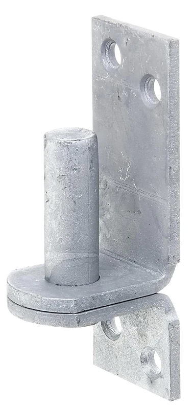 Alberts 844509 Hook on Plate | in Designs with DI or DII Hook | hot-dip galvanised | Backset Ø16 mm | Plate 115 x 40 mm | Set of 10