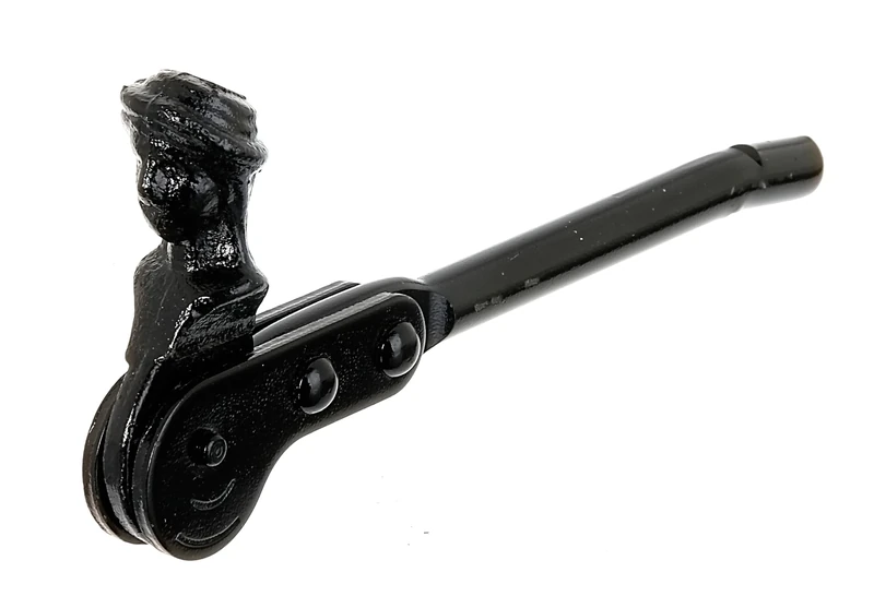 Alberts 307714 Window Shutter Stop Shepherd Head | for screwing in or Walling in | Black Dipping Varnish | 128.5 mm - Image 1