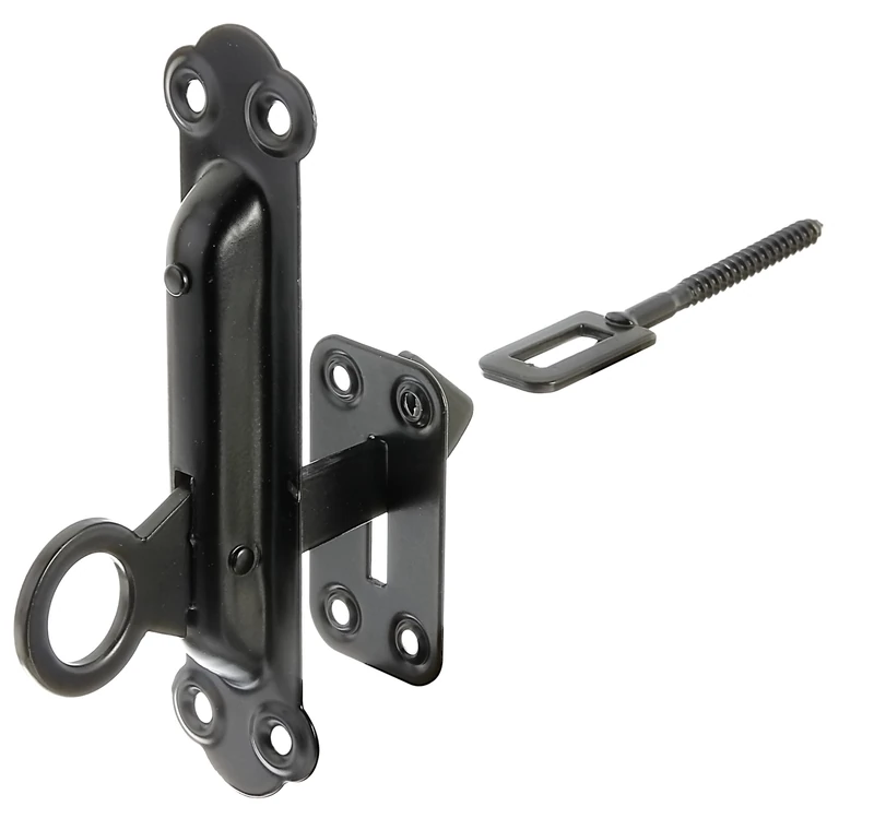Alberts 864187 Shutter Stop | Mounting with Plate | Black | 150 x 38 mm | Set of 10 - Image 1
