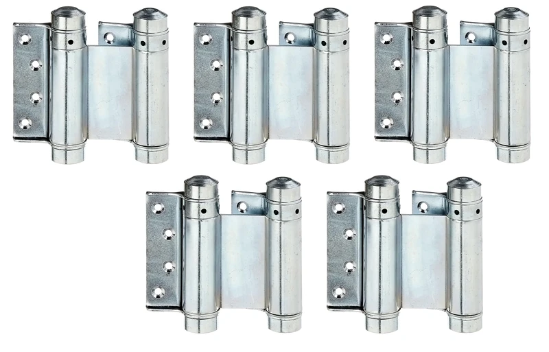 Alberts 852535 Swing Door Hinge | electrogalvanised Blue | Height 76 mm | Set of 5