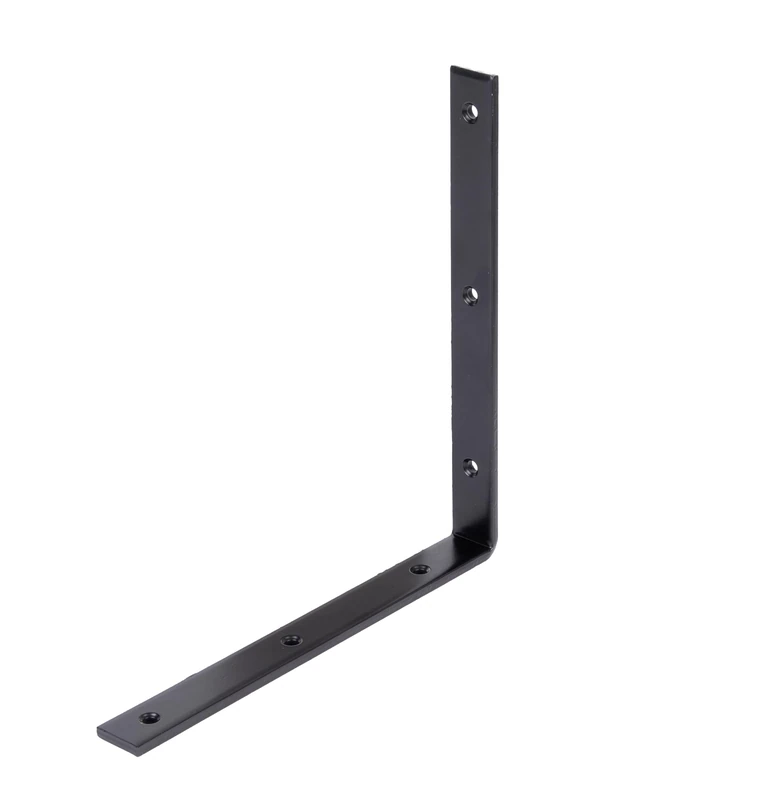 Alberts 824969 Joist Hanger Angle Bracket - Black - Powder-Coated -250 x 250 x 26 x 6 mm | Set of 15