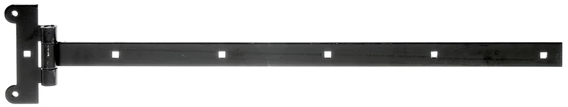 Alberts 837297 Tee Hinge | with Pressed pin | Black dip Coating | Strip 591 x 30 mm | Hinge 121 x 51 mm | Set of 10